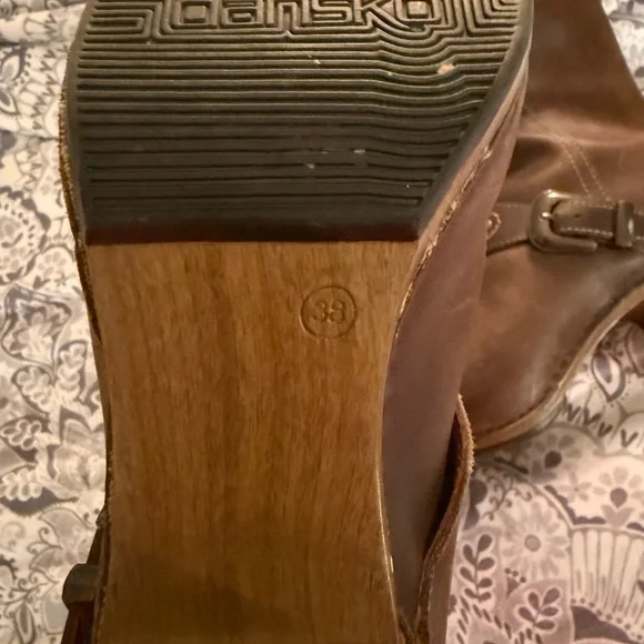 Dansko Brown Heeled Boots - Picture 4 of 5